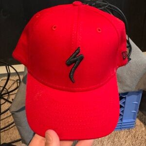 New Era Red Cap with Black Accents